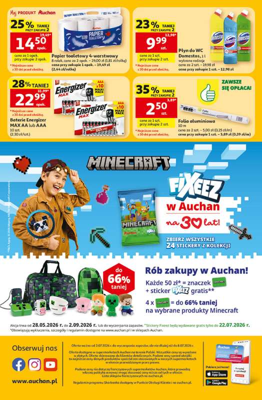 Auchan - gazetka promocyjna Gazetka 30 Lat Supermarket Auchan  do środy 08.07 - strona 8