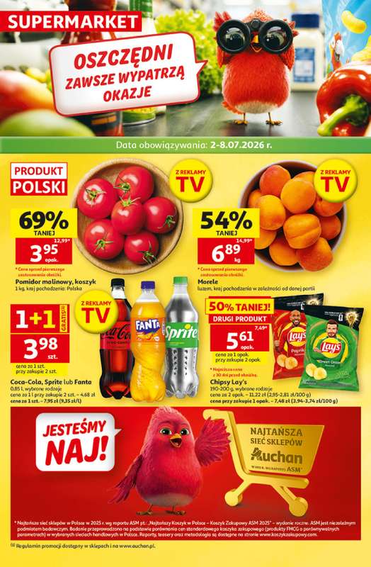 Auchan - gazetka promocyjna Gazetka 30 Lat Supermarket Auchan od czwartku 02.07 do środy 08.07