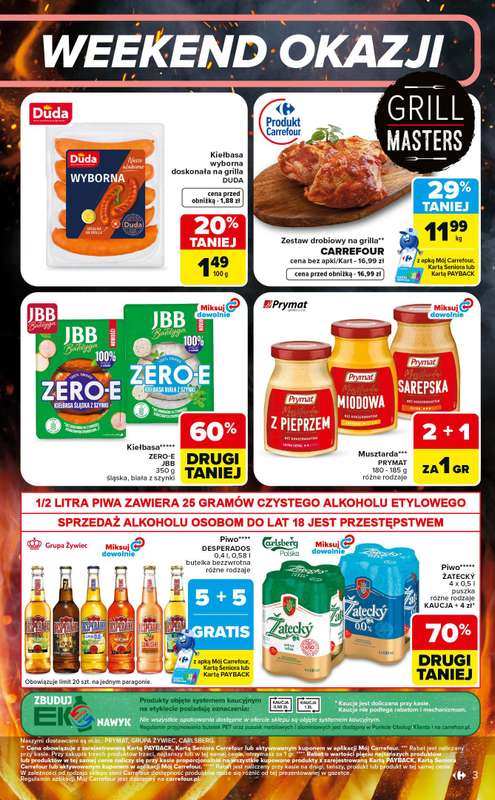 Carrefour - gazetka promocyjna W sumie od czwartku weekend okazji od czwartku 02.07 do soboty 04.07 - strona 3