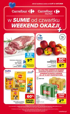 Carrefour Market - gazetka promocyjna W sumie od czwartku weekend okazji od czwartku 02.07 do soboty 04.07