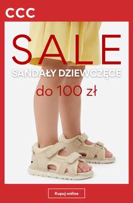 CCC - gazetka promocyjna SALE sandały dla dziewczynki do 100 zł od środy 01.07 