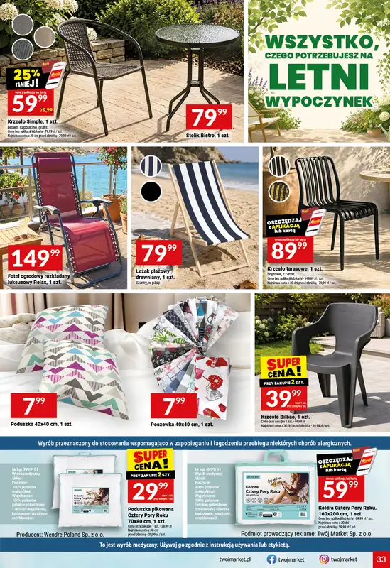 Twój Market - gazetka promocyjna Gazetka od środy 01.07 do wtorku 07.07 - strona 33