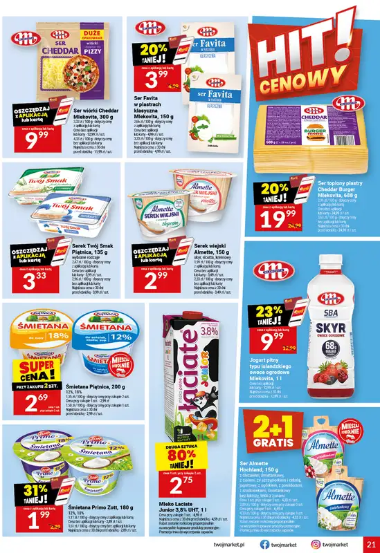 Twój Market - gazetka promocyjna Gazetka od środy 01.07 do wtorku 07.07 - strona 21