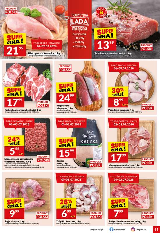 Twój Market - gazetka promocyjna Gazetka od środy 01.07 do wtorku 07.07 - strona 11