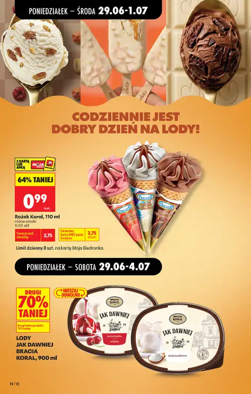 Biedronka - gazetka promocyjna Od poniedziałku, Z ladą tradycyjną od poniedziałku 29.06 do soboty 04.07 - strona 30