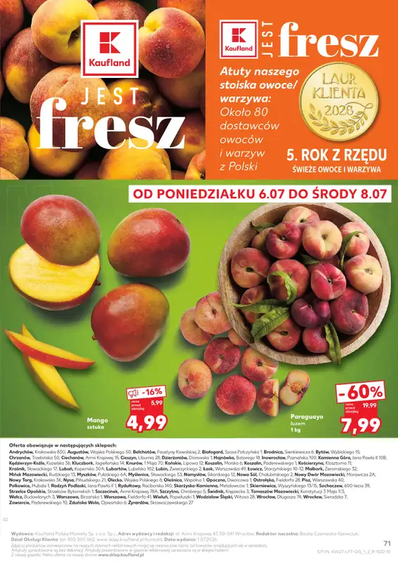 Kaufland - gazetka promocyjna Gazetka Tygodnia  do środy 08.07 - strona 71