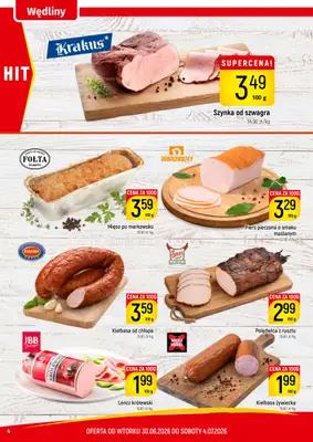 Delikatesy Piotruś Pan - gazetka promocyjna Gazetka od wtorku 30.06 do soboty 04.07 - strona 4