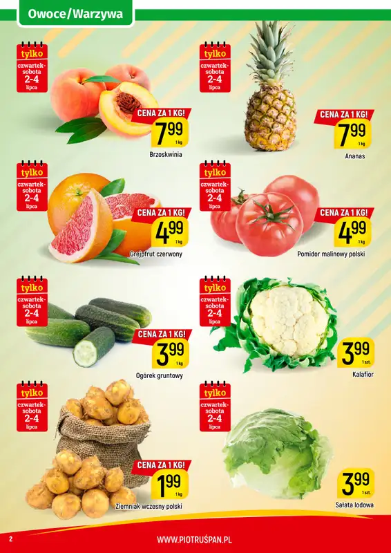 Delikatesy Piotruś Pan - gazetka promocyjna Gazetka od wtorku 30.06 do soboty 04.07 - strona 2
