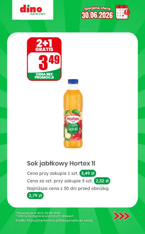 Dino - gazetka promocyjna Specjalna oferta na 30.06.2026 - promocje spoza gazetki od wtorku 30.06 do wtorku 30.06 - strona 10