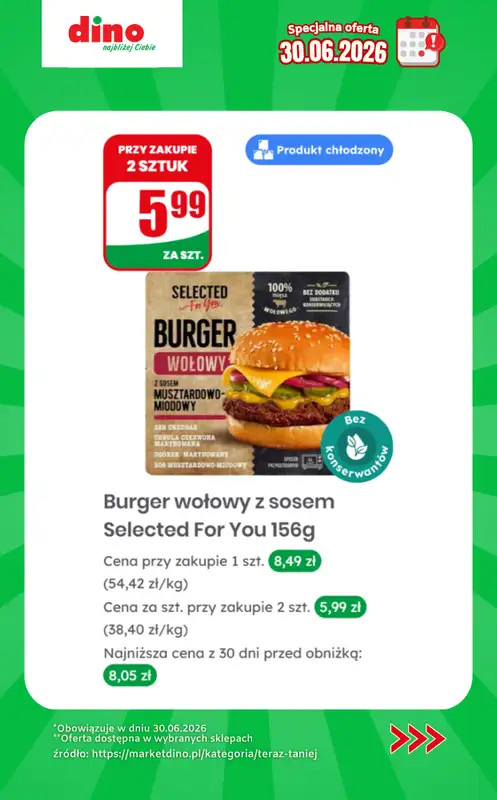 Dino - gazetka promocyjna Specjalna oferta na 30.06.2026 - promocje spoza gazetki od wtorku 30.06 do wtorku 30.06 - strona 11
