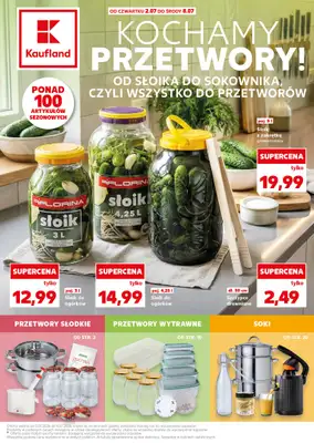 Kaufland - gazetka promocyjna Oferta Kaufland - kochamy przetwory!  do środy 08.07
