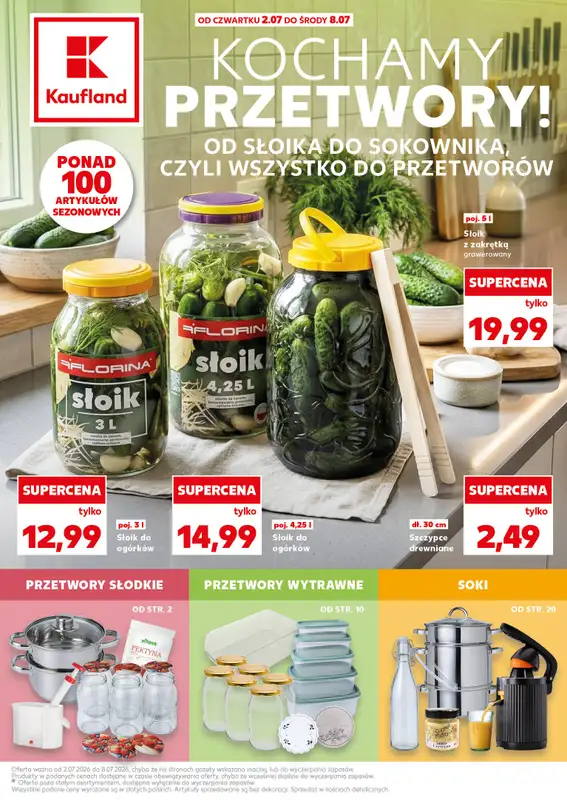Kaufland - gazetka promocyjna Oferta Kaufland - kochamy przetwory!  