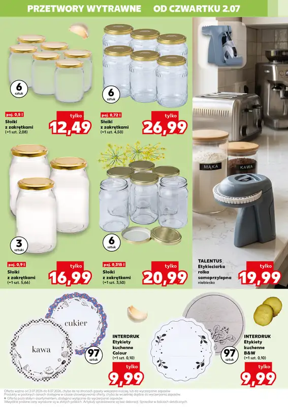 Kaufland - gazetka promocyjna Oferta Kaufland - kochamy przetwory!  do środy 08.07 - strona 11