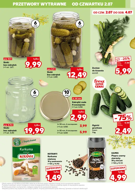 Kaufland - gazetka promocyjna Oferta Kaufland - kochamy przetwory!  do środy 08.07 - strona 13