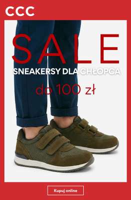 CCC - gazetka promocyjna SALE - sneakersy dla chłopca do 100 zł od czwartku 02.07 