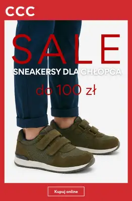 CCC - gazetka promocyjna SALE - sneakersy dla chłopca do 100 zł od czwartku 02.07 