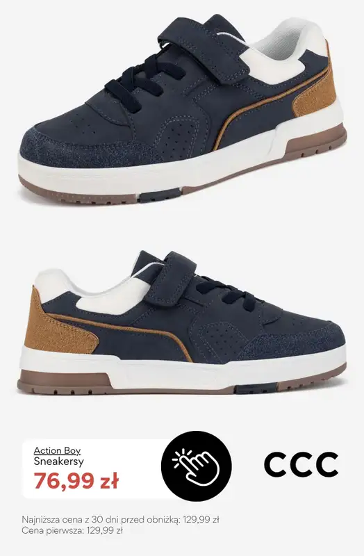 CCC - gazetka promocyjna SALE - sneakersy dla chłopca do 100 zł od czwartku 02.07  - strona 6