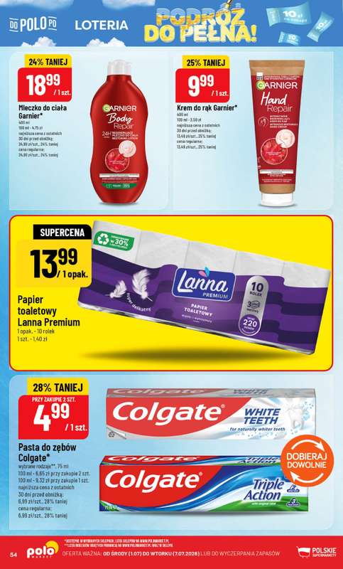 POLOmarket - gazetka promocyjna Gazetka od środy 01.07 do wtorku 07.07 - strona 54