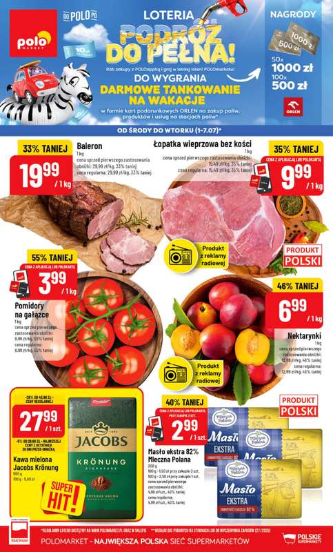 POLOmarket - gazetka promocyjna Gazetka od środy 01.07 do wtorku 07.07