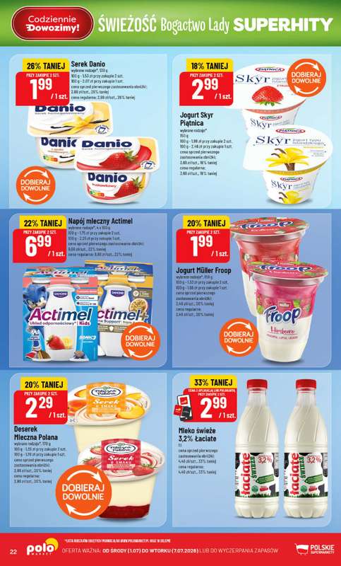 POLOmarket - gazetka promocyjna Gazetka od środy 01.07 do wtorku 07.07 - strona 22