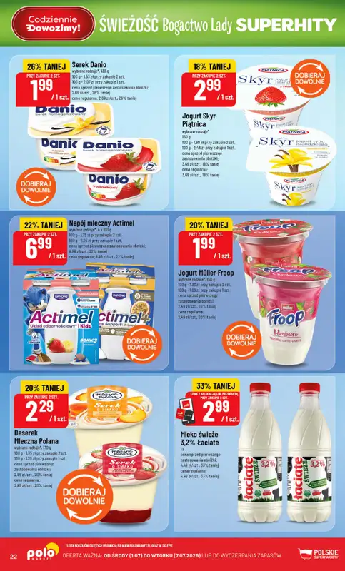 POLOmarket - gazetka promocyjna Gazetka od środy 01.07 do wtorku 07.07 - strona 22