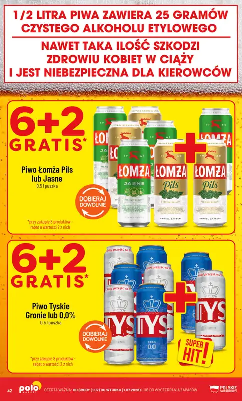 POLOmarket - gazetka promocyjna Gazetka od środy 01.07 do wtorku 07.07 - strona 42