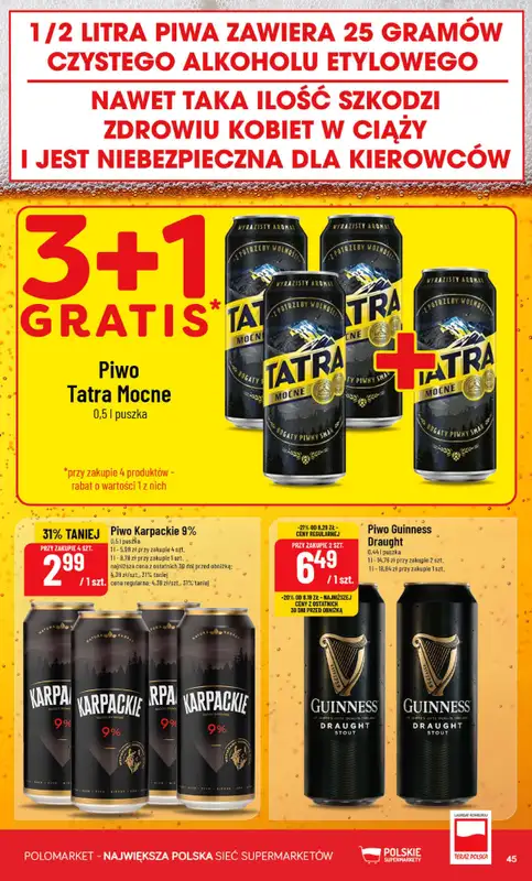 POLOmarket - gazetka promocyjna Gazetka od środy 01.07 do wtorku 07.07 - strona 45