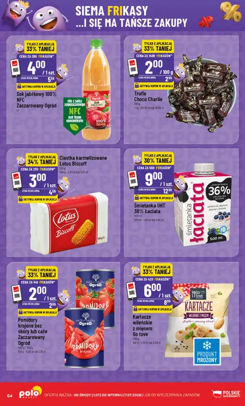POLOmarket - gazetka promocyjna Gazetka od środy 01.07 do wtorku 07.07 - strona 64