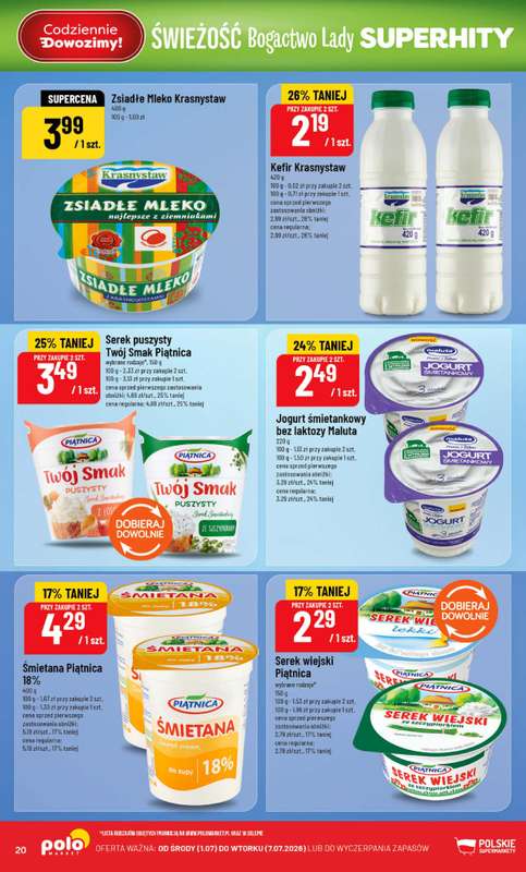 POLOmarket - gazetka promocyjna Gazetka od środy 01.07 do wtorku 07.07 - strona 20