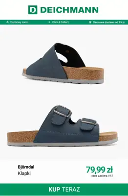 Deichmann - gazetka promocyjna Klapki i sandały męskie od wtorku 30.06  - strona 5