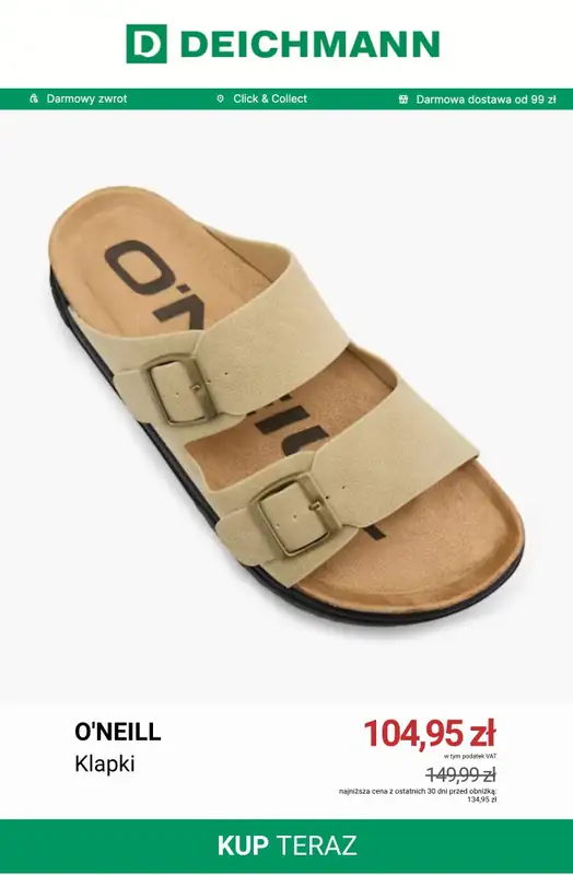 Deichmann - gazetka promocyjna Klapki i sandały męskie od wtorku 30.06  - strona 4