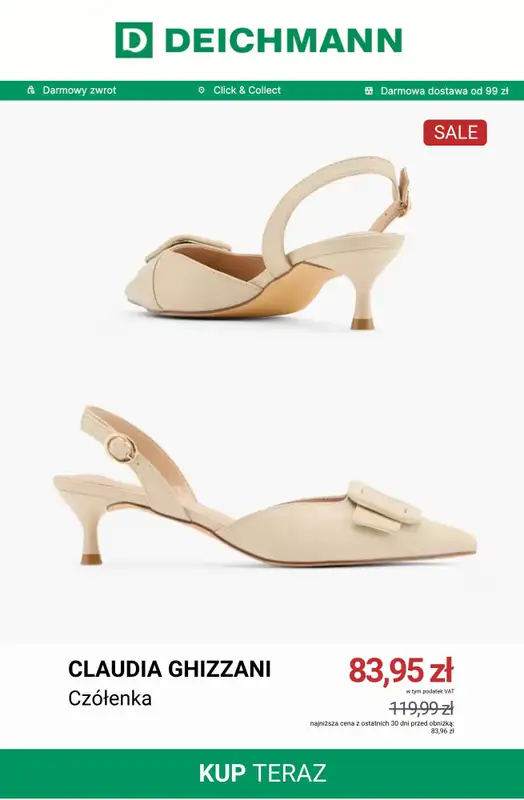Deichmann - gazetka promocyjna Do -50% na czółenka od środy 01.07  - strona 6