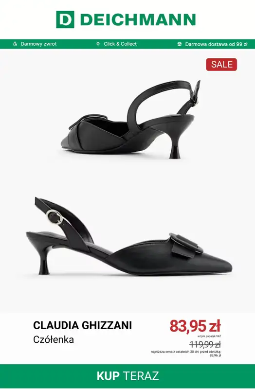 Deichmann - gazetka promocyjna Do -50% na czółenka od środy 01.07  - strona 9