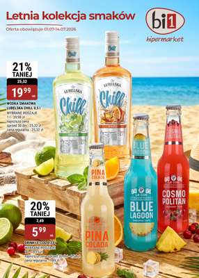 bi1 - gazetka promocyjna Gazetka Letnia kolekcja smaków od środy 01.07 do wtorku 14.07