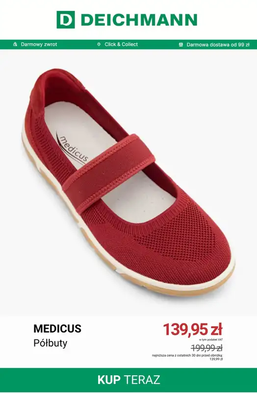 Deichmann - gazetka promocyjna Do -50% na buty komfortowe od czwartku 02.07  - strona 9
