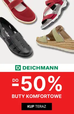 Deichmann - gazetka promocyjna Do -50% na buty komfortowe od czwartku 02.07 