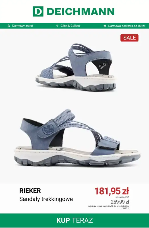 Deichmann - gazetka promocyjna Do -50% na buty komfortowe od czwartku 02.07  - strona 10