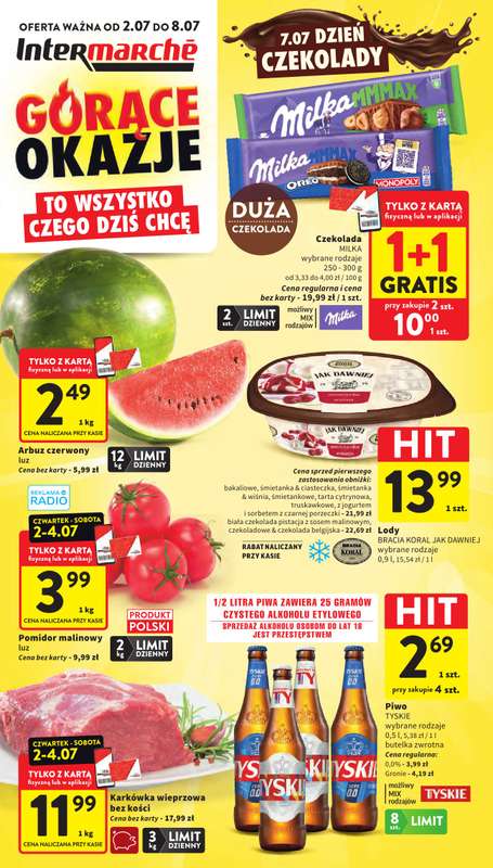 Intermarche - gazetka promocyjna Gazetka od czwartku 02.07 do środy 08.07