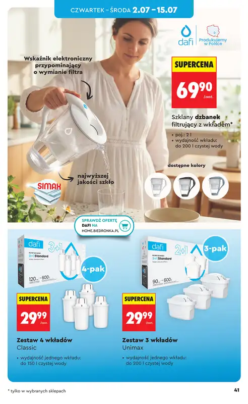 Biedronka - gazetka promocyjna Hity i inspiracje, od 27.06 od soboty 27.06 do środy 15.07 - strona 43