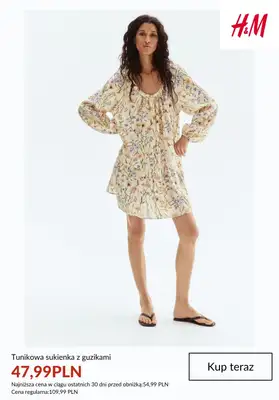 H&M - gazetka promocyjna Sukienki damskie na wakacyjne podróże od wtorku 30.06  - strona 10