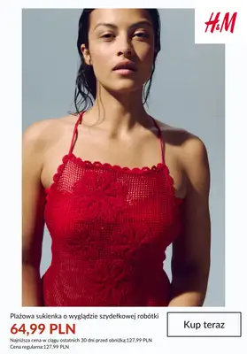 H&M - gazetka promocyjna Sukienki damskie na wakacyjne podróże od wtorku 30.06  - strona 6
