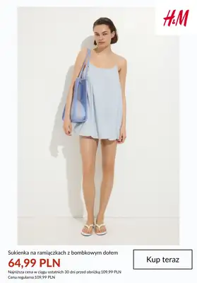 H&M - gazetka promocyjna Sukienki damskie na wakacyjne podróże od wtorku 30.06  - strona 5