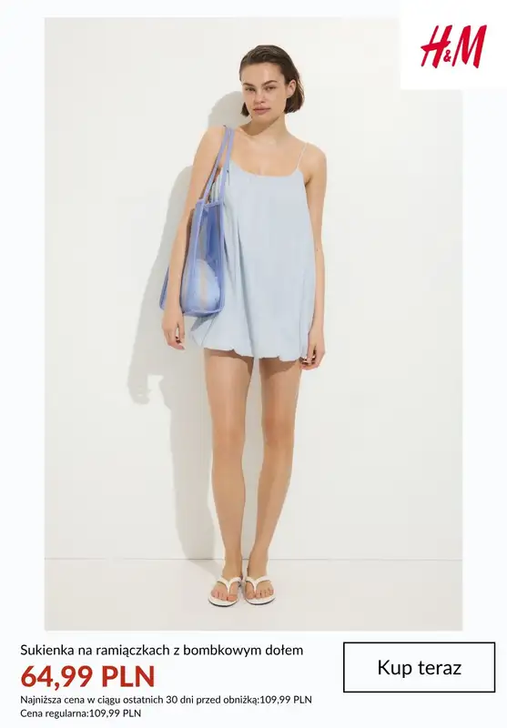 H&M - gazetka promocyjna Sukienki damskie na wakacyjne podróże od wtorku 30.06  - strona 5