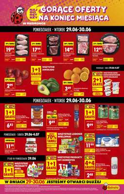 Biedronka - gazetka promocyjna Gorące oferty na koniec miesiąca, Z ladą tradycyjną od poniedziałku 29.06 do soboty 04.07