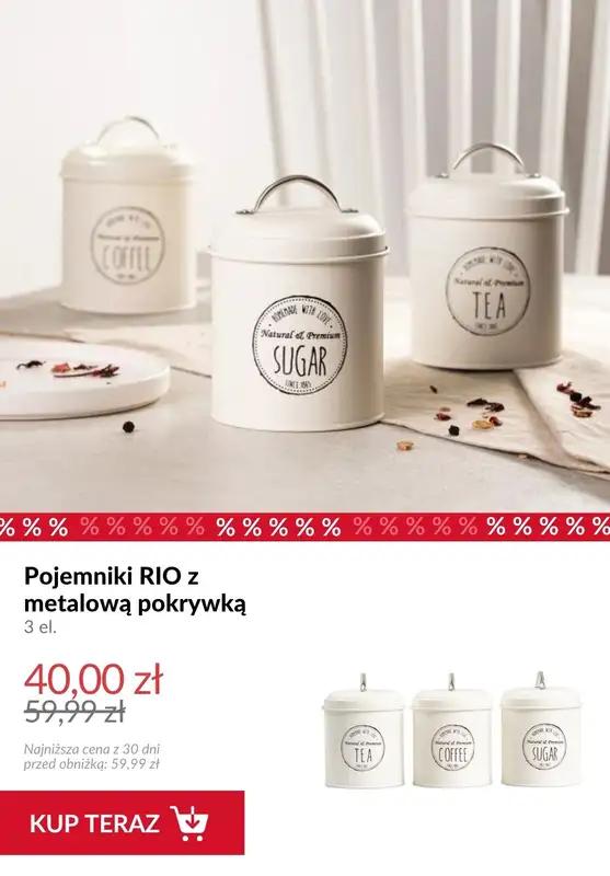 Homla - gazetka promocyjna Produkty do przechowywania w kuchni od wtorku 30.06  - strona 2