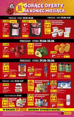 Biedronka - gazetka promocyjna Gorące oferty na koniec miesiąca od poniedziałku 29.06 do soboty 04.07