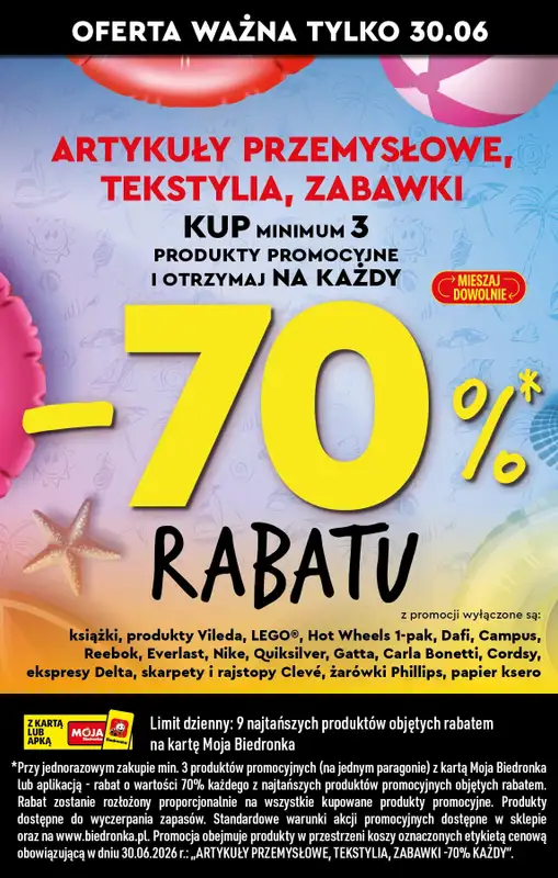 Biedronka - gazetka promocyjna Gorące oferty na koniec miesiąca od poniedziałku 29.06 do soboty 04.07 - strona 4