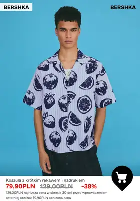 Bershka - gazetka promocyjna SALE - koszule męskie od wtorku 30.06  - strona 6
