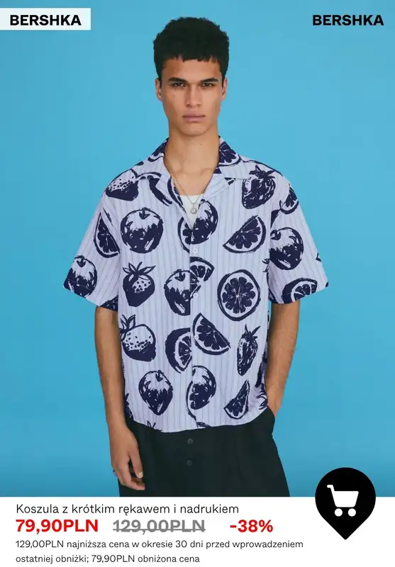 Bershka - gazetka promocyjna SALE - koszule męskie od wtorku 30.06  - strona 6