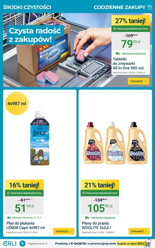 ERLI - gazetka promocyjna Codzienne zakupy – okazje Erli! od piątku 03.07 do niedzieli 05.07 - strona 4